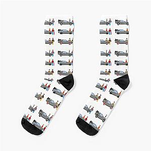 Back to the Future Delorian Socks