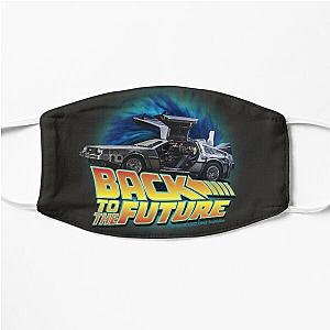 Back to the future movie. Delorean in time Flat Mask