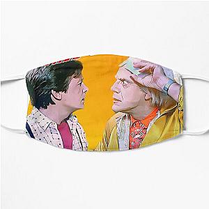 Back To The Future - Marty and Doc going to the future Flat Mask