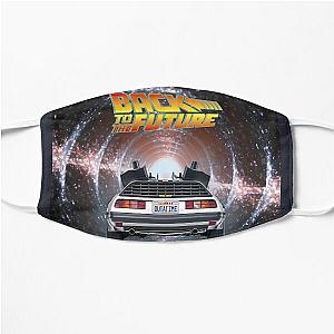 Back to the Future DeLorean car inside a wormhole Flat Mask