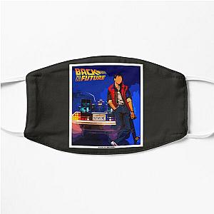 Back to the future retro poster Flat Mask