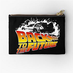 Back to the Future - DeLorean White Stencil Fan Art Zipper Pouch