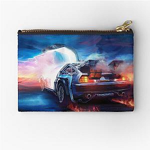 Back to the Future Delorean Time Machine Zipper Pouch