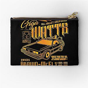 Giga Watts Garage Back to the Future DeLorean Car (© UCS LLC and Amblin) Zipper Pouch