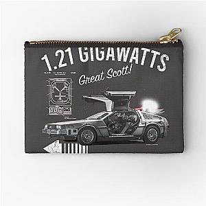 Back to the Future 1.21 Gigawatts DeLorean Car (© UCS LLC and Amblin) Zipper Pouch