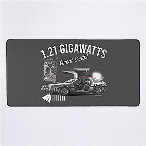 Back to the Future 1.21 Gigawatts DeLorean Car (© UCS LLC and Amblin) Desk Mat