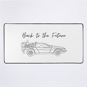 Back to the future delorian minimalist Desk Mat