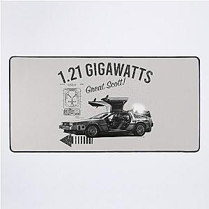 Back to the Future 1.21 Gigawatts DeLorean Car (© UCS LLC and Amblin) Lts Desk Mat