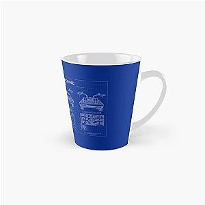 DeLorean Time Machine - Back To The Future (Blueprint) Tall Mug