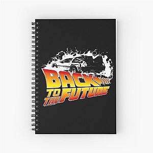 Back to the Future - DeLorean White Stencil Fan Art Spiral Notebook