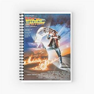 Vintage Movies Back To The Future Alternative Poster Spiral Notebook