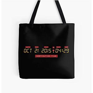 *Officially Licensed*  Back to the Future Oct 21, 2015 4:29 DeLorean Numbers All Over Print Tote Bag