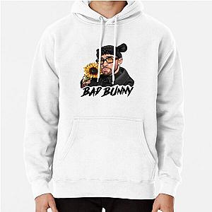 Bad Bunny with Sunflower Pullover Hoodie