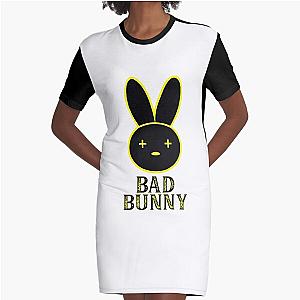 Bad Bunny Logo Graphic T-Shirt Dress