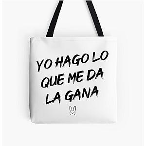 Yo hago lo que me da la gana (#YHLQMDLG) - Bad Bunny All Over Print Tote Bag