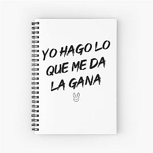 Yo hago lo que me da la gana (#YHLQMDLG) - Bad Bunny Spiral Notebook