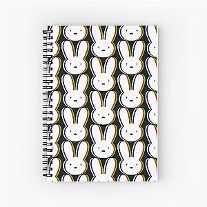 Bad Bunny Pattern Spiral Notebook