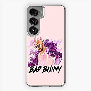 Bad Bunny in Pink Hat Un Verano Sin Ti Illustration  Samsung Galaxy Soft Case