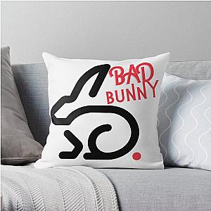 bad bunny 2021 new disegn tee Throw Pillow