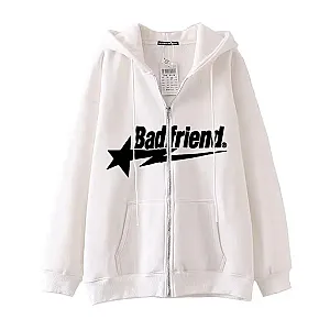 Bad-Friends Zip Hoodies - Bad Friend STAR Clothing Casual Trendy Zip Hoodies