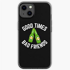 Good Times Bad Friends Vintage Mens Boys iPhone Soft Case Official Merch RB1111