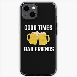 Good Times Bad Friends Retro Mens Boys iPhone Soft Case Official Merch RB1111