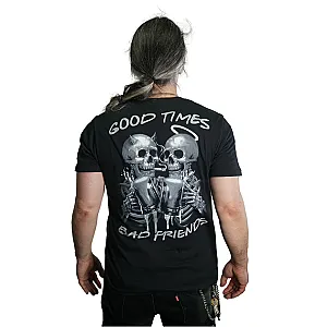 Bad Friends T-shirts - Good Times Bad Friends Black Classic T-shirt