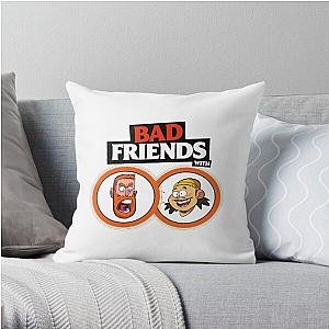 BAD FRIENDS PODCAST - BOBBY LEE - ANDREW SANTINO Throw Pillow Official Merch RB1111