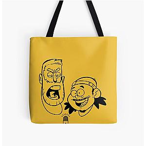 BAD FRIENDS PODCAST - BOBBY LEE - ANDREW SANTINO All Over Print Tote Bag Official Merch RB1111