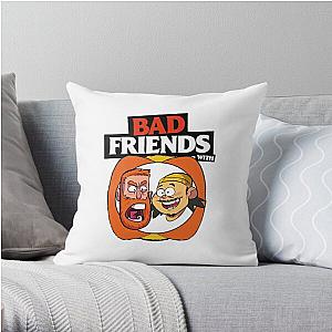 BAD FRIENDS PODCAST - BOBBY LEE - ANDREW SANTINO Throw Pillow Official Merch RB1111