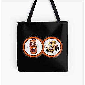 BAD FRIENDS PODCAST - BOBBY LEE - ANDREW SANTINO All Over Print Tote Bag Official Merch RB1111