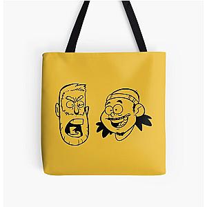 BAD FRIENDS PODCAST - BOBBY LEE - ANDREW SANTINO All Over Print Tote Bag Official Merch RB1111