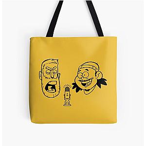 BAD FRIENDS PODCAST - BOBBY LEE - ANDREW SANTINO All Over Print Tote Bag Official Merch RB1111