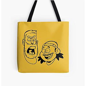 BAD FRIENDS PODCAST - BOBBY LEE - ANDREW SANTINO All Over Print Tote Bag Official Merch RB1111