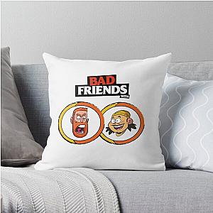 BAD FRIENDS PODCAST - BOBBY LEE - ANDREW SANTINO Throw Pillow Official Merch RB1111