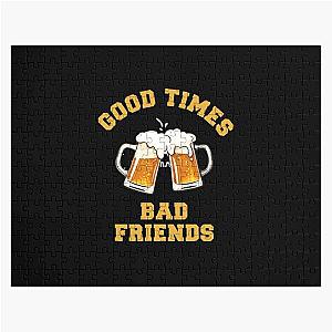 Bad Friends Puzzles - GOOD TIMES Bad Friends Essential T-Shirt Jigsaw Puzzle