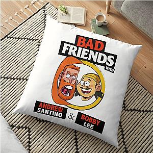 Bad Friends Pillows - Bobby Lee &amp; Andrew Santino Floor Pillow Cover