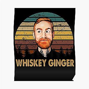 Bad Friends Posters – Andrew Santino Whiskey Ginger Retro Poster