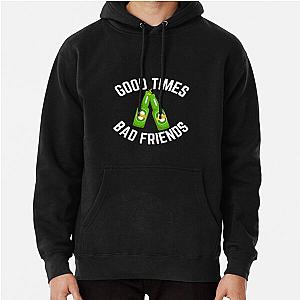 Bad Friends Hoodies - Good Times Bad Friends Vintage Mens Boys Pullover Hoodie