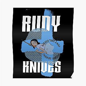 Bad Friends Posters - Rudy Knives Take A Nap Poster