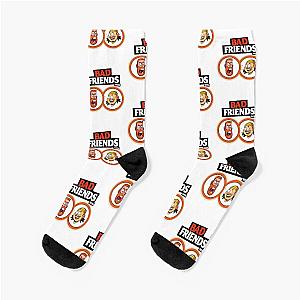 Bad Friends Socks - Bad Friends Signature Pattern Printed Sock