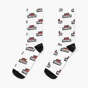 Bad Friends Socks - Bad Friends Podcast Logo Pattern Printed Sock
