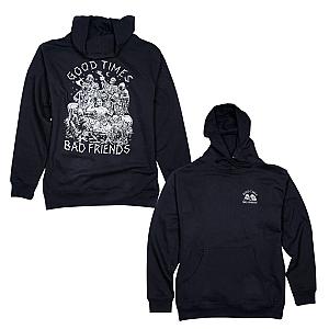 Bad Friends Hoodies - Good Times Bad Friends Skull Version Pullover Hoodie
