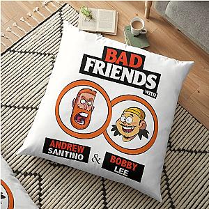 Bad Friends Pillows - Bobby Lee & Andrew Santino Floor Pillow Cover