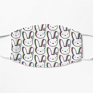 Bad Bunny Face Masks - Bad Bunny Logo Flat Mask