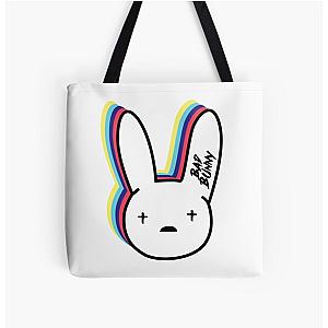 Bad Bunny Bags - Bad Bunny Logo All Over Print Tote Bag