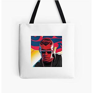 Bad Bunny Bags - Bad Bunny Painting All Over Print Tote Bag