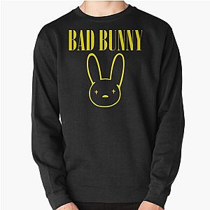 Bad Bunny Sweatshirts -  Bad Bunny Nirvana Pullover Sweatshirt