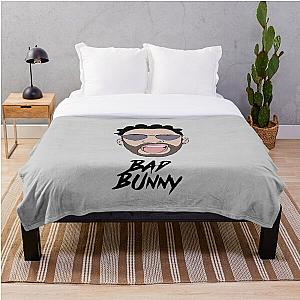 Bad Bunny Blanket - Bad Bunny Illustration Throw Blanket