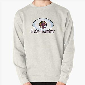 Bad Bunny Sweatshirts -  Bad Bunny EYES Pullover Sweatshirt